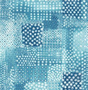 Flower Indigo Patchwork Wallpaper by A-Street Prints