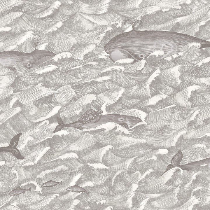 Melville Sft Blk&Wht by Cole & Son Wallcovering