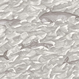 Melville Sft Blk&Wht by Cole & Son Wallcovering