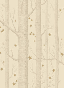 Woods & Stars Buff & Gold by Cole & Son Wallcovering