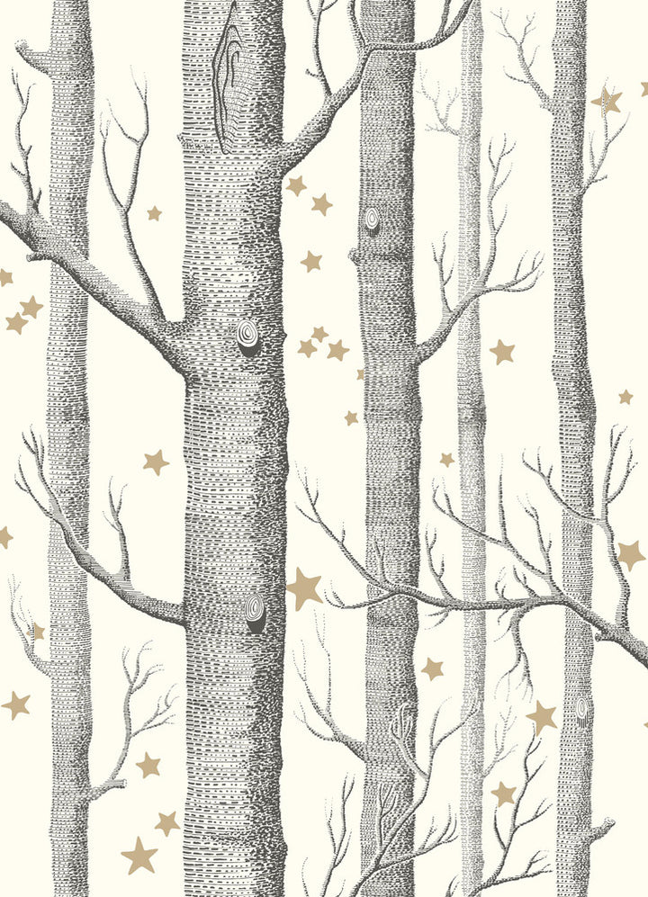 Woods & Stars Black &White by Cole & Son Wallcovering