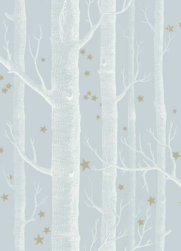 Woods & Stars Powder Blue by Cole & Son Wallcovering