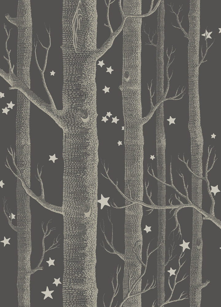 Woods & Stars Charcoal by Cole & Son Wallcovering