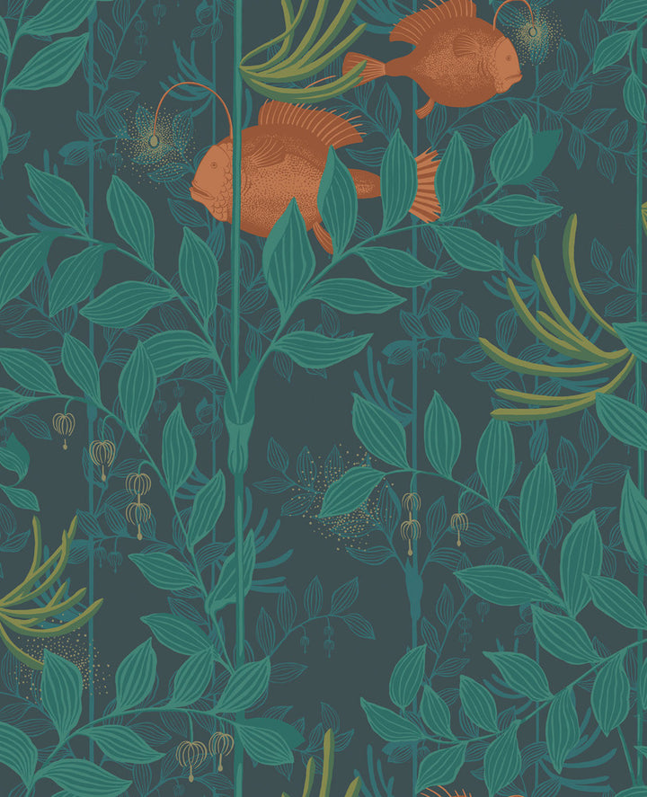 Nautilus Dark Green by Cole & Son Wallcovering