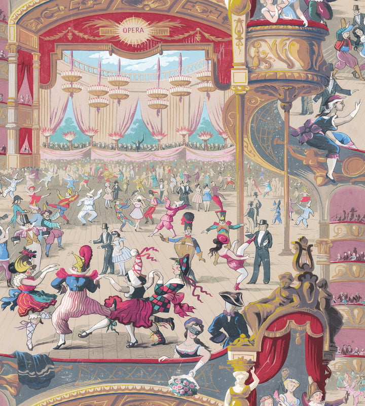 Cabaret Red & Yellow by Cole & Son Wallcovering