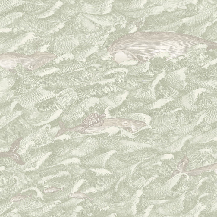 Melville Green by Cole & Son Designer Wallcovering COLE & SON WHIMSICAL PAPER - 100% United Kingdom - Horizontal: - and Vertical: 27 27 - Swanky Fabrics -