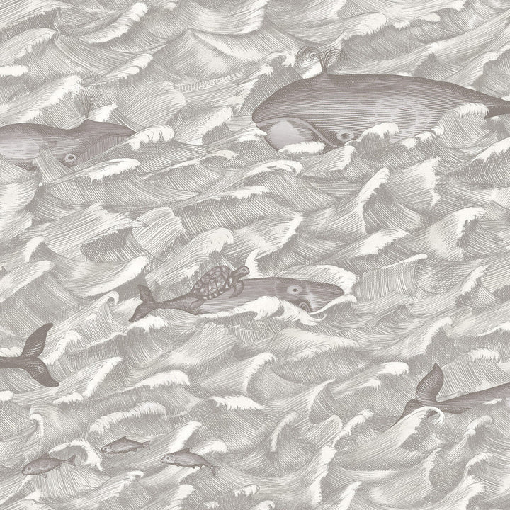 Melville Sft Blk&Wht by Cole & Son Designer Wallcovering COLE & SON WHIMSICAL PAPER - 100% United Kingdom - Horizontal: - and Vertical: 27 27 - Swanky Fabrics -