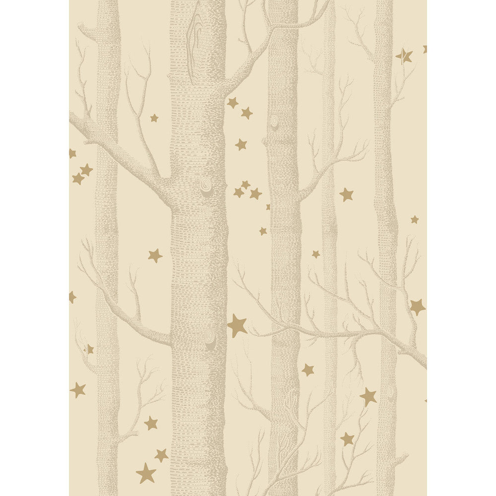 Woods & Stars Buff & Gold by Cole & Son Wallcovering COLE & SON WHIMSICAL PAPER - 100% United Kingdom Horizontal: and Vertical: 28.3 20.5 - Fabric Carolina -