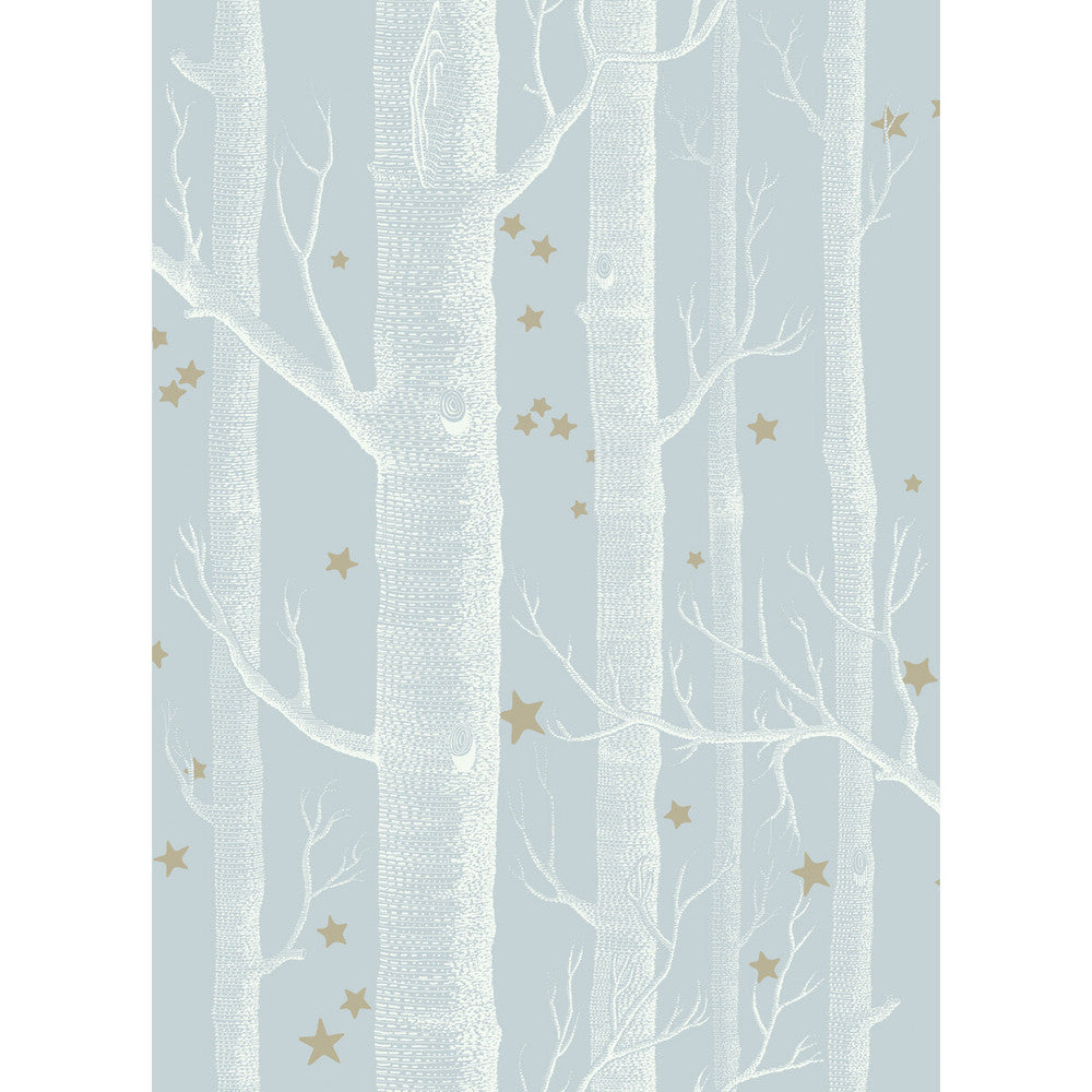Woods & Stars Powder Blue by Cole & Son Wallcovering COLE & SON WHIMSICAL PAPER - 100% United Kingdom Horizontal: and Vertical: 28.3 20.5 - Fabric Carolina -