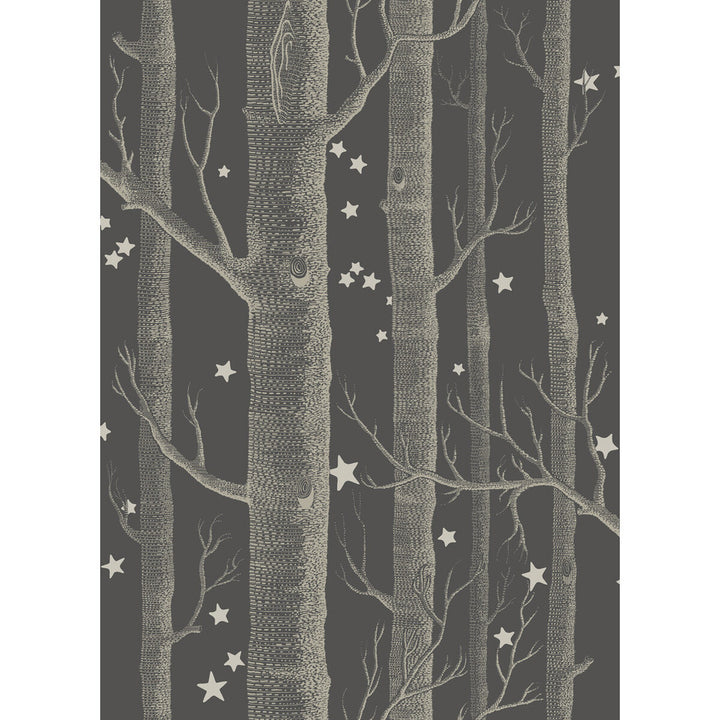 Woods & Stars Charcoal by Cole & Son Wallcovering COLE & SON WHIMSICAL PAPER - 100% United Kingdom - Horizontal: - and Vertical: 28.3 20.5 - Fabric Carolina -