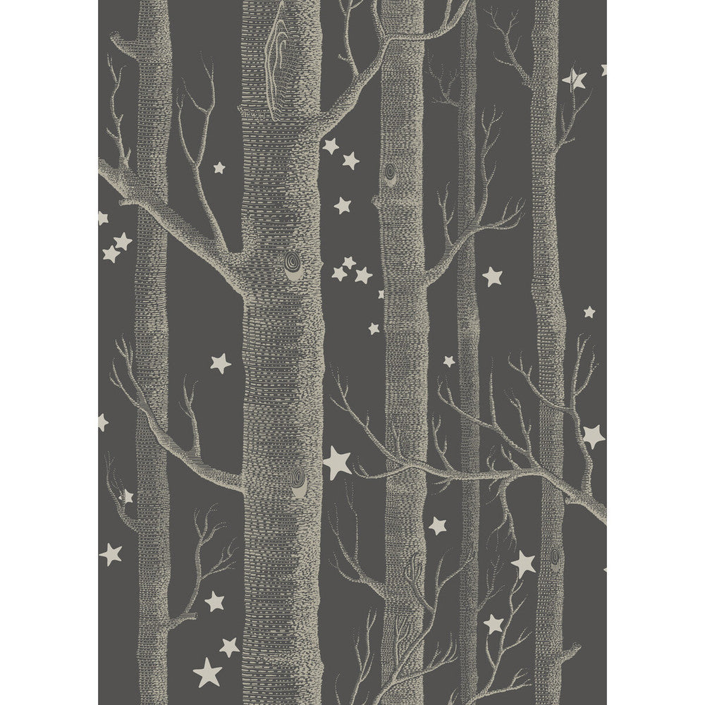 Woods & Stars Charcoal by Cole & Son Wallcovering COLE & SON WHIMSICAL PAPER - 100% United Kingdom Horizontal: and Vertical: 28.3 20.5 - Fabric Carolina -