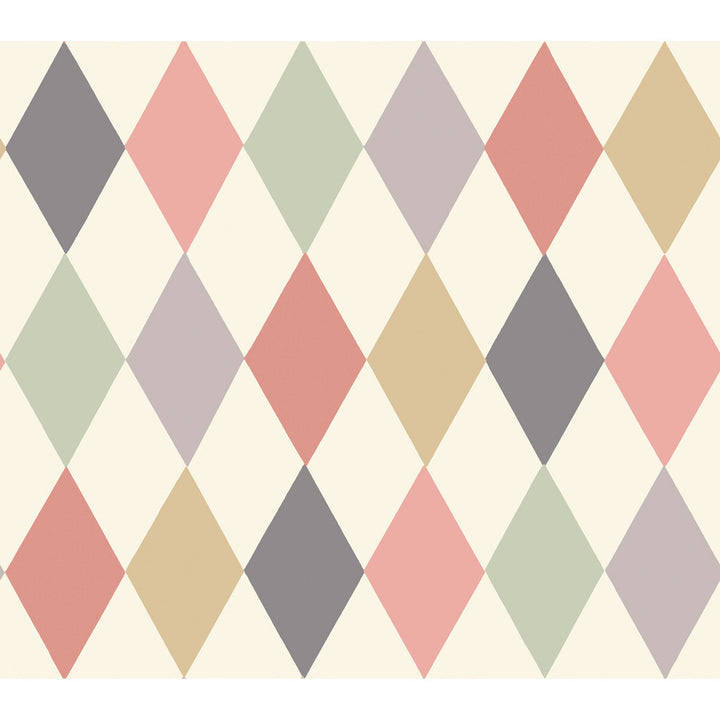 Punchinello Coral & Grn by Cole & Son Wallcovering COLE & SON WHIMSICAL PAPER - 100% United Kingdom - Horizontal: - and Vertical: 18.1 20.5 - Fabric Carolina -