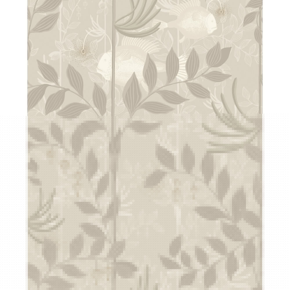 Nautilus Neutral& Sil by Cole & Son Wallcovering COLE & SON WHIMSICAL PAPER - 100% United Kingdom - Horizontal: - and Vertical: 25.2 20.5 - Fabric Carolina -