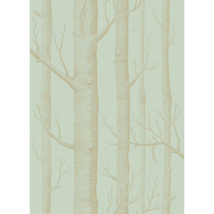 Woods Green/Gold by Cole & Son Wallcovering COLE & SON WHIMSICAL PAPER - 100% United Kingdom Horizontal: and Vertical: 28.3 20.5 - Fabric Carolina -
