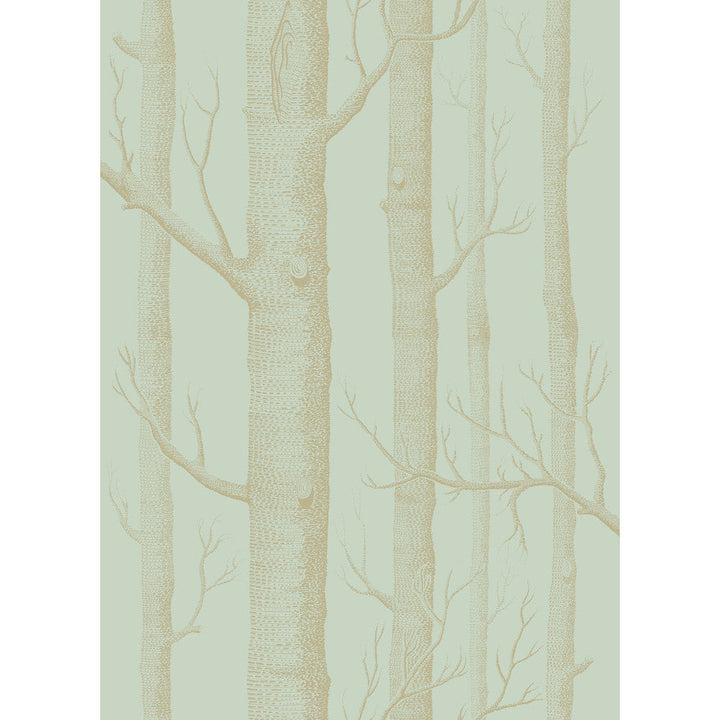 Woods Green/Gold by Cole & Son Designer Wallcovering COLE & SON WHIMSICAL PAPER - 100% United Kingdom Horizontal: and Vertical: 28.3 20.5 - Swanky Fabrics -