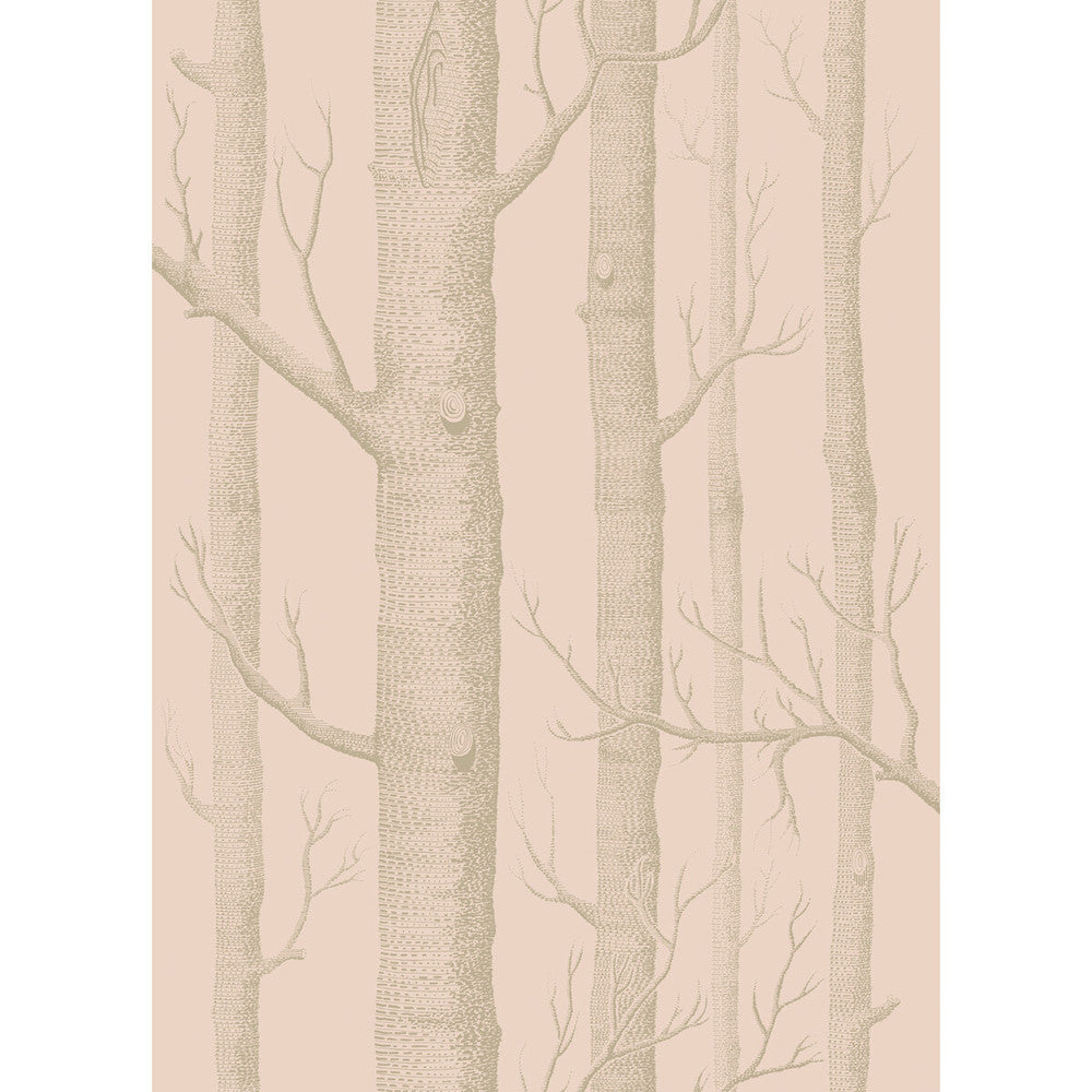 Woods Pink/Gilver by Cole & Son Designer Wallcovering COLE & SON WHIMSICAL PAPER - 100% United Kingdom - Horizontal: - and Vertical: 28.3 20.5 - Swanky Fabrics -