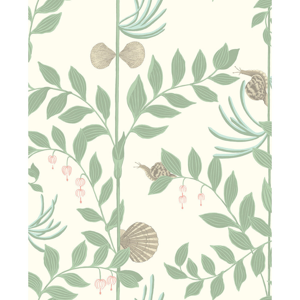 Secret Garden Soft Green by Cole & Son Wallcovering COLE & SON WHIMSICAL PAPER - 100% United Kingdom Horizontal: and Vertical: 25.2 20.5 - Fabric Carolina -