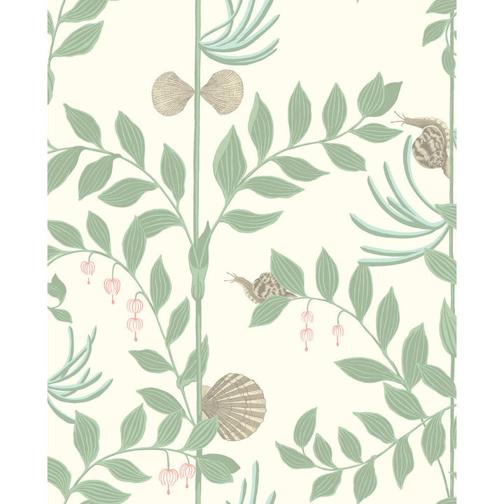 Secret Garden Soft Green by Cole & Son Designer Wallcovering COLE & SON WHIMSICAL PAPER - 100% United Kingdom - Horizontal: - and Vertical: 25.2 20.5 - Swanky Fabrics -