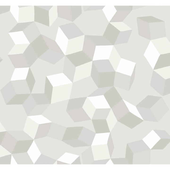 Puzzle White On White by Cole & Son Wallcovering