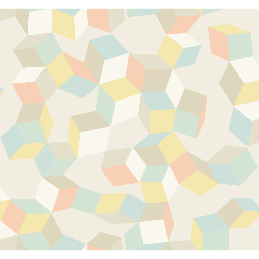 Puzzle Pale Pastel by Cole & Son Wallcovering
