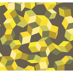 Puzzle Yellow And Black by Cole & Son Wallcovering