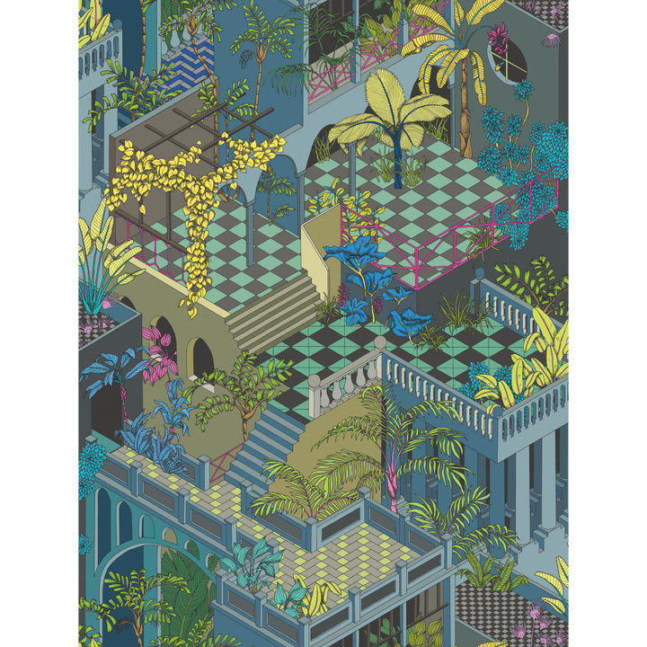 Miami Navy And Pink by Cole & Son Wallcovering
