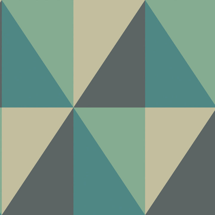 Apex Grand Teal by Cole & Son Wallcovering COLE & SON GEOMETRIC II PAPER - 100% United Kingdom Horizontal: and Vertical: 27 27 - Fabric Carolina -