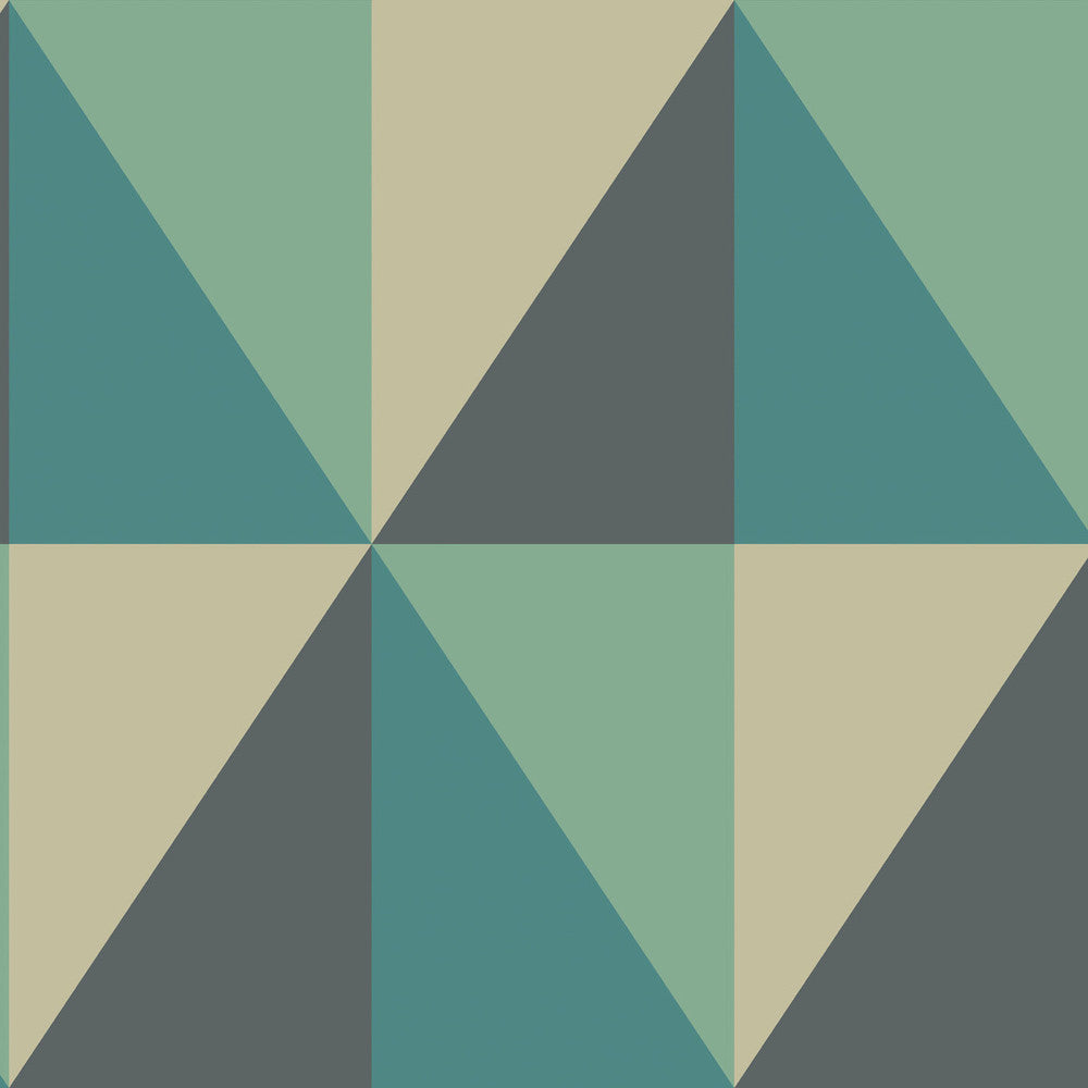 Apex Grand Teal by Cole & Son Wallcovering Cole & Son Wallcovering Apex Grand TealWallcovering COLE & SON GEOMETRIC II PAPER - 100% United Kingdom </p><p>Repeat: H: , V: 27 27 - Fabric Carolina -