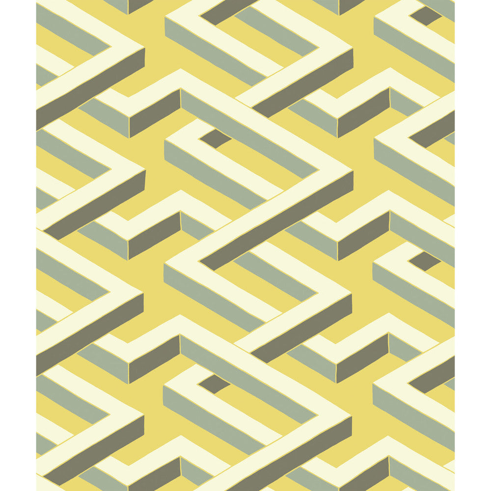Luxor Green by Cole & Son Wallcovering COLE & SON GEOMETRIC II PAPER - 100% United Kingdom - Horizontal: - and Vertical: 12 20.5 - Fabric Carolina -