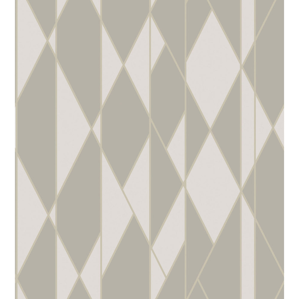 Oblique Grey And White by Cole & Son Wallcovering COLE & SON GEOMETRIC II PAPER - 100% United Kingdom Horizontal: and Vertical: 30 27 - Fabric Carolina -