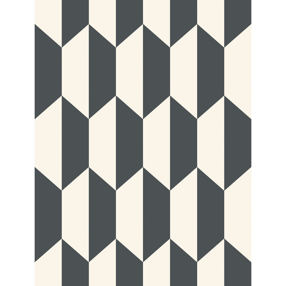 Tile Black And White by Cole & Son Wallcovering COLE & SON GEOMETRIC II PAPER - 100% United Kingdom - Horizontal: - and Vertical: 13.8 21 - Fabric Carolina -