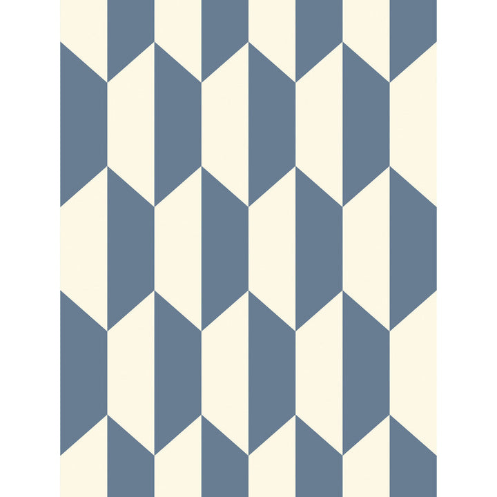 Tile Blue And White by Cole & Son Designer Wallcovering COLE & SON GEOMETRIC II PAPER - 100% United Kingdom Horizontal: and Vertical: 13.8 21 - Swanky Fabrics -