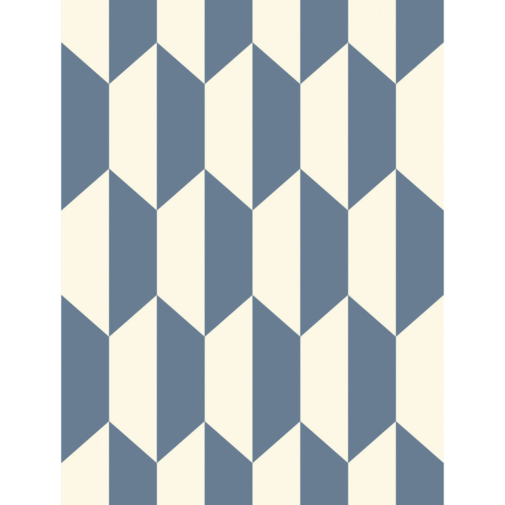 Tile Blue And White by Cole & Son Wallcovering COLE & SON GEOMETRIC II PAPER - 100% United Kingdom Horizontal: and Vertical: 13.8 21 - Fabric Carolina -
