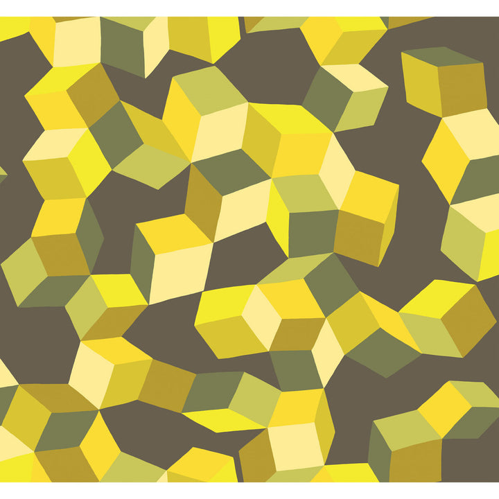 Puzzle Yellow And Black by Cole & Son Wallcovering COLE & SON GEOMETRIC II PAPER - 100% United Kingdom - Horizontal: - and Vertical: 25.2 27 - Fabric Carolina -