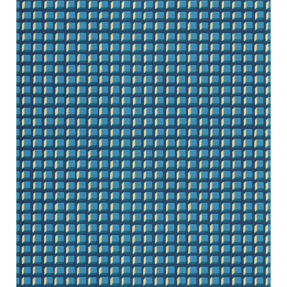 Mosaic Blue And Gold by Cole & Son Wallcovering COLE & SON GEOMETRIC II PAPER - 100% United Kingdom Horizontal: and Vertical: 1 20.5 - Fabric Carolina -