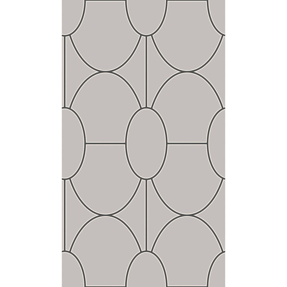 Riviera Grey by Cole & Son Wallcovering COLE & SON GEOMETRIC II PAPER - 100% United Kingdom Horizontal: and Vertical: 18 20.5 - Fabric Carolina -