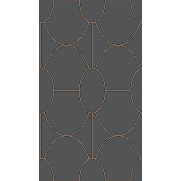 Riviera Charcoal by Cole & Son Wallcovering COLE & SON GEOMETRIC II PAPER - 100% United Kingdom Horizontal: and Vertical: 18 20.5 - Fabric Carolina -