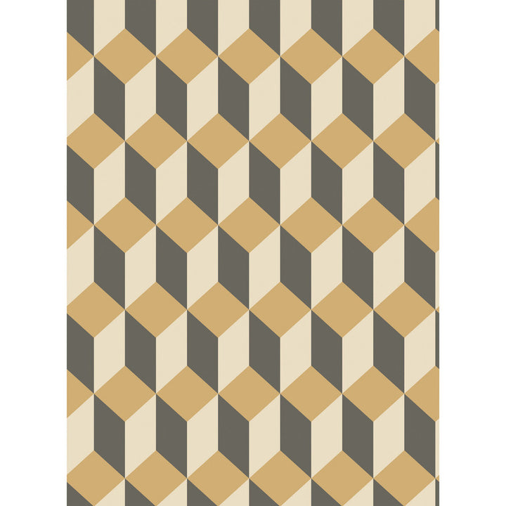 Delano Gold And Black by Cole & Son Wallcovering COLE & SON GEOMETRIC II PAPER - 100% United Kingdom - Horizontal: - and Vertical: 9.5 21 - Fabric Carolina -