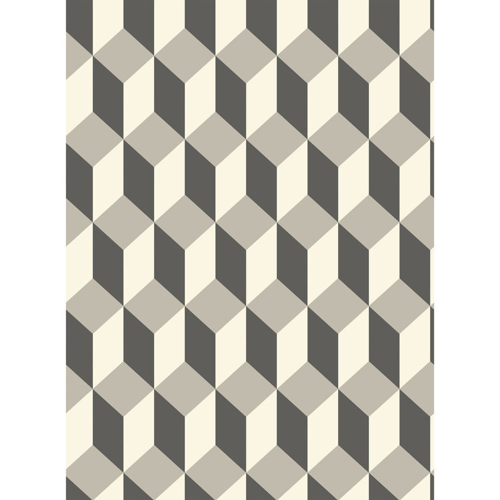 Delano Grey And Black by Cole & Son Wallcovering COLE & SON GEOMETRIC II PAPER - 100% United Kingdom - Horizontal: - and Vertical: 9.5 21 - Fabric Carolina -