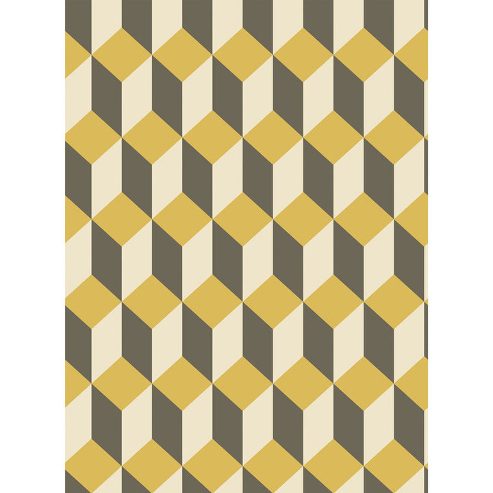 Delano Yellow And Black by Cole & Son Wallcovering Cole & Son Wallcovering Delano Yellow And BlackWallcovering COLE & SON GEOMETRIC II PAPER - 100% United Kingdom </p><p>Repeat: H: , V: 9.5 21 - Fabric Carolina -