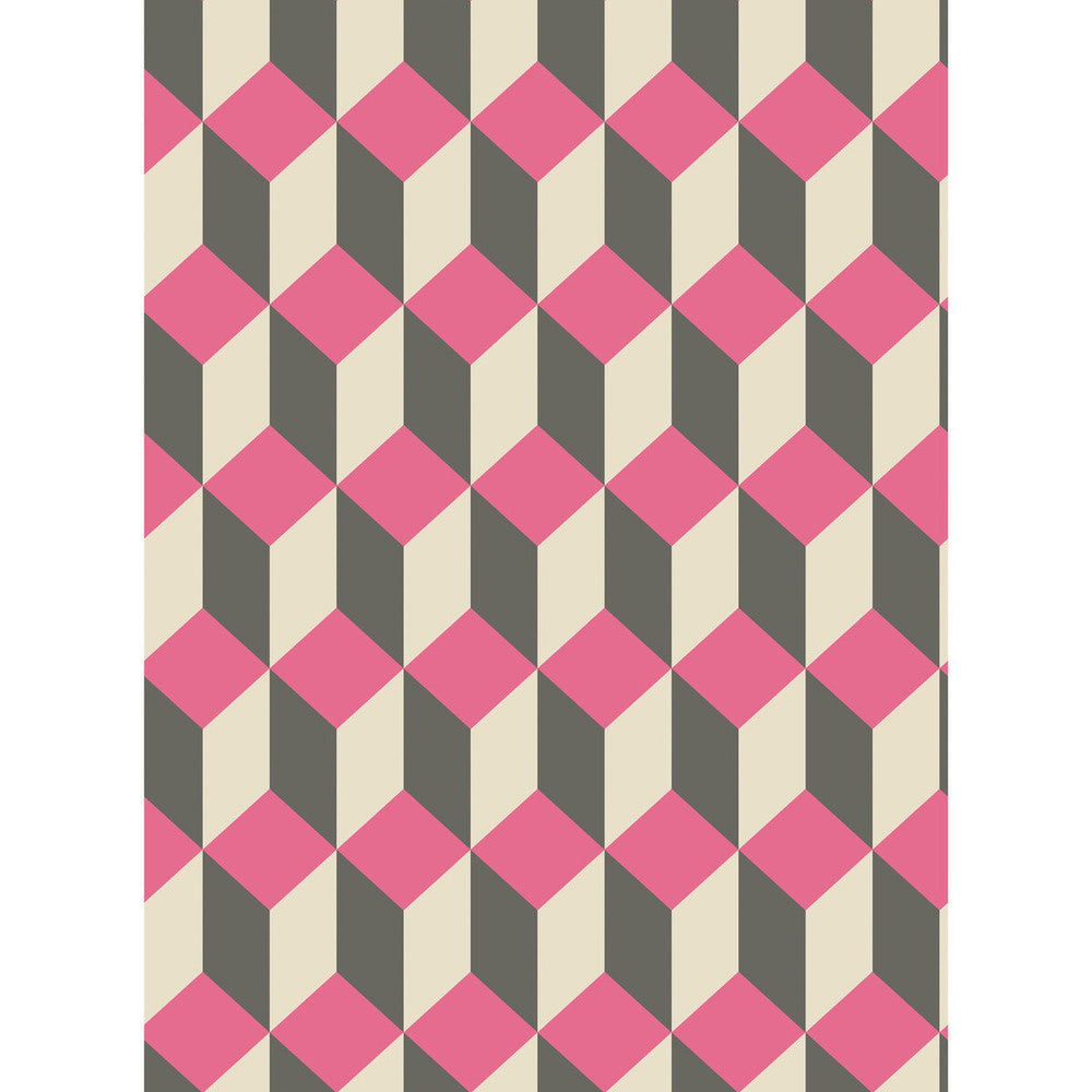 Delano Pink And Black by Cole & Son Wallcovering Cole & Son Wallcovering Delano Pink And BlackWallcovering COLE & SON GEOMETRIC II PAPER - 100% United Kingdom </p><p>Repeat: H: , V: 9.5 21 - Fabric Carolina -