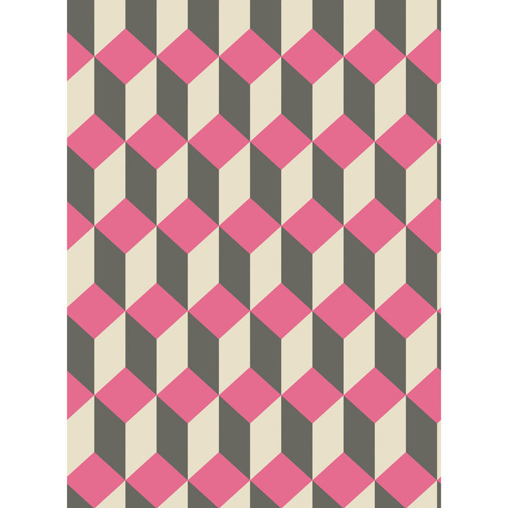 Delano Pink And Black by Cole & Son Wallcovering COLE & SON GEOMETRIC II PAPER - 100% United Kingdom Horizontal: and Vertical: 9.5 21 - Fabric Carolina -