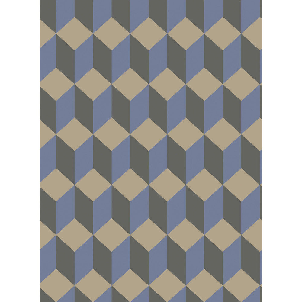 Delano Blue And Black by Cole & Son Wallcovering COLE & SON GEOMETRIC II PAPER - 100% United Kingdom Horizontal: and Vertical: 9.5 21 - Fabric Carolina -
