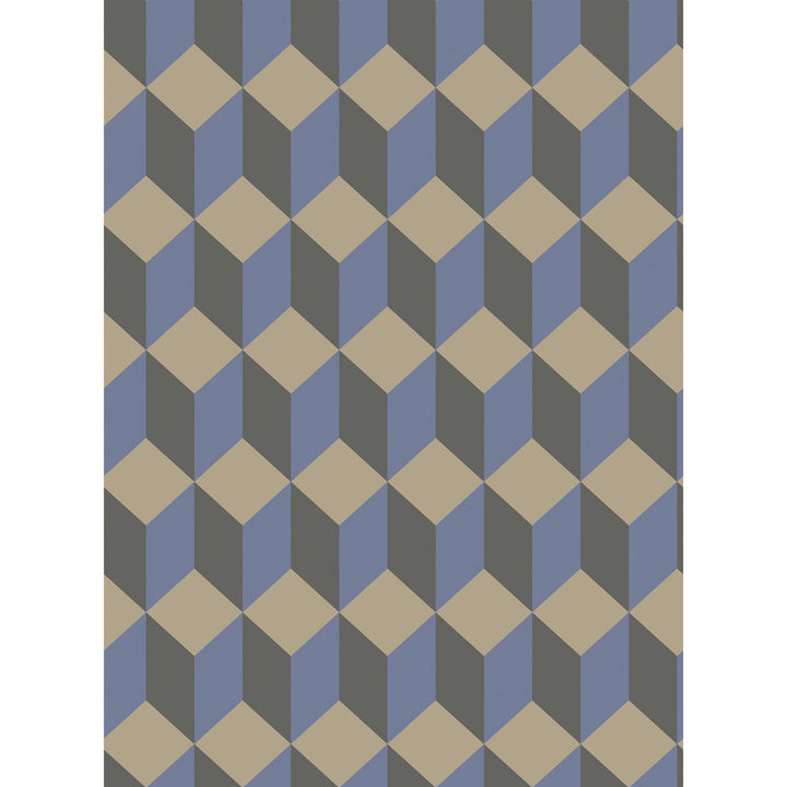Delano Blue And Black by Cole & Son Wallcovering COLE & SON GEOMETRIC II PAPER - 100% United Kingdom - Horizontal: - and Vertical: 9.5 21 - Fabric Carolina -