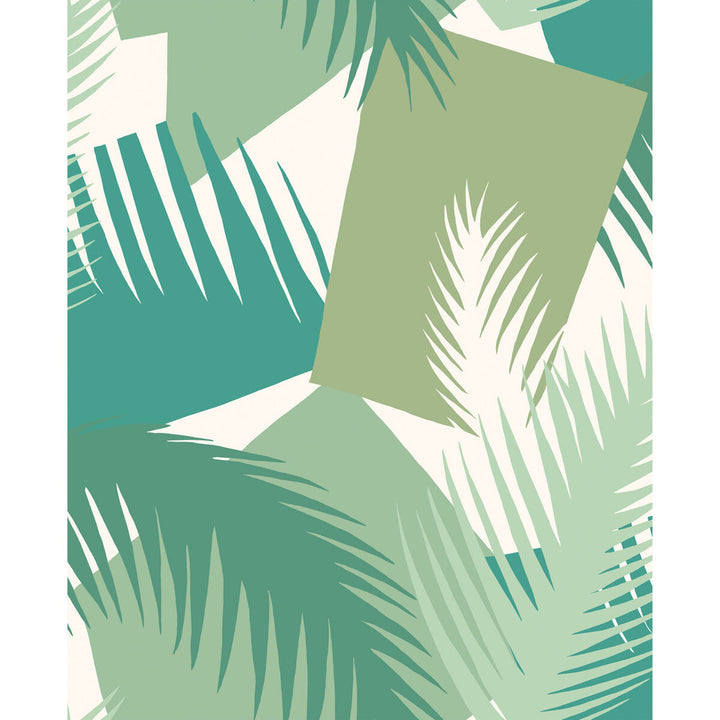 Deco Palm Green by Cole & Son Wallcovering COLE & SON GEOMETRIC II PAPER - 100% United Kingdom Horizontal: and Vertical: 25.2 20.5 - Fabric Carolina -