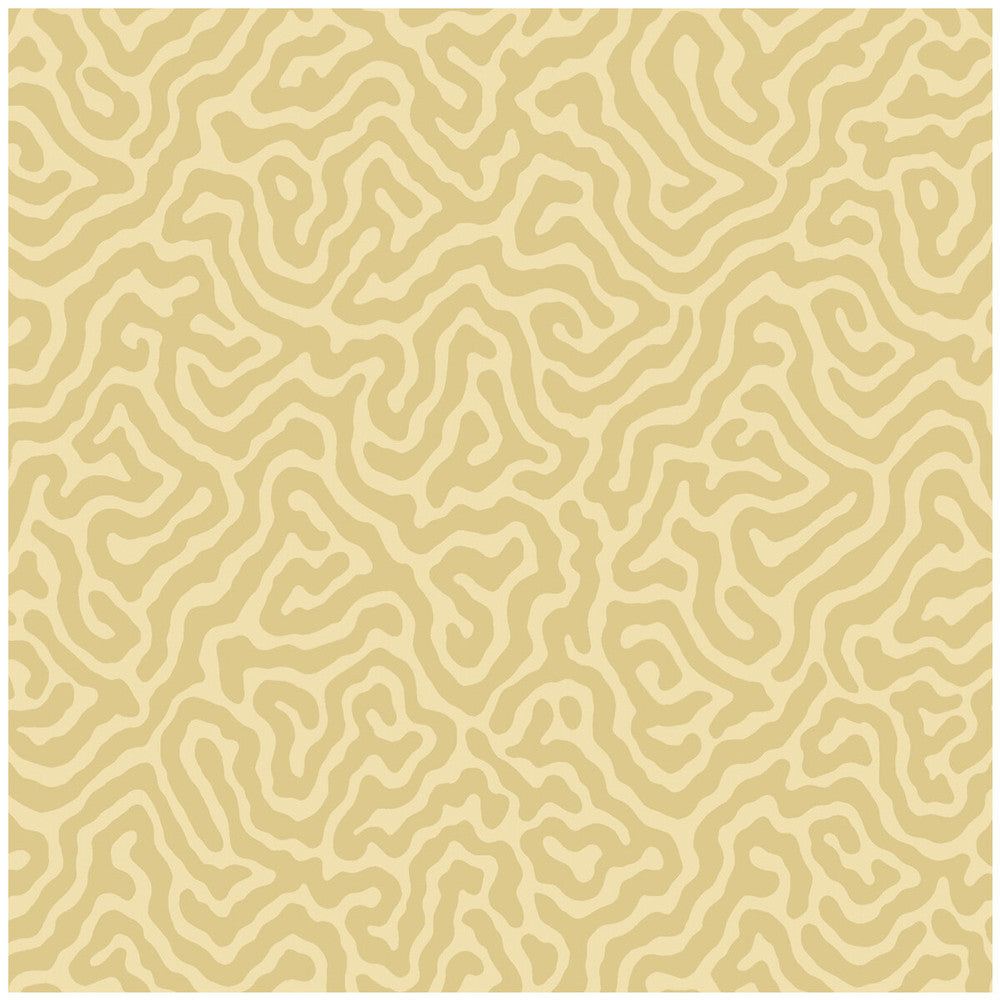Coral Ochre by Cole & Son Designer Wallcovering COLE & SON LANDSCAPE PLAINS PAPER - 100% United Kingdom Horizontal: and Vertical: 4.2 20.5 - Swanky Fabrics -