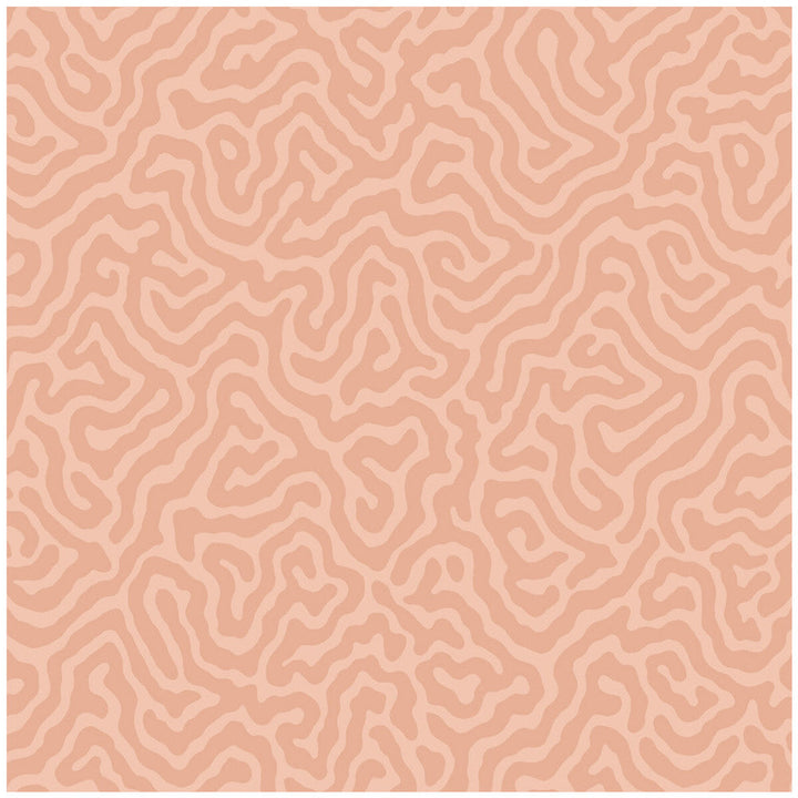 Coral Salmon by Cole & Son Designer Wallcovering COLE & SON LANDSCAPE PLAINS PAPER - 100% United Kingdom Horizontal: and Vertical: 4.2 20.5 - Swanky Fabrics -