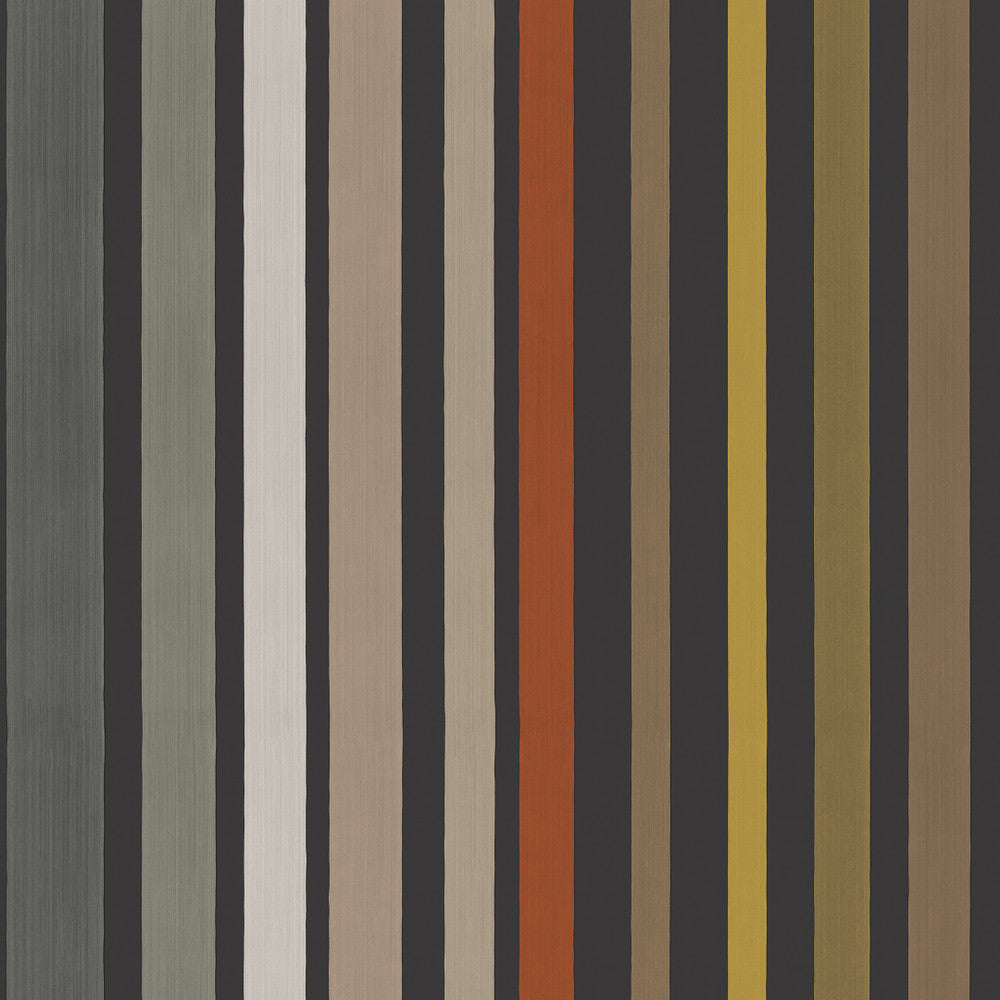 Carousel Stripe Charcoal by Cole & Son Wallcovering