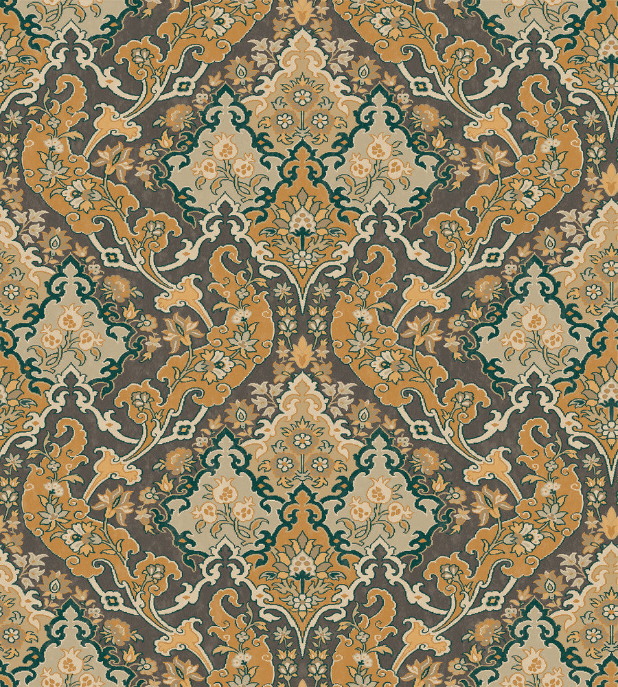 Pushkin Ginger & Charcaol by Cole & Son Wallcovering