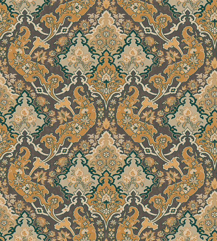 Pushkin Ginger & Charcaol by Cole & Son Wallcovering